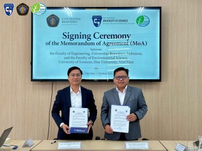 Khoa Môi trường làm việc với Khoa Kỹ thuật, Đại học Brawijaya, Indonesia