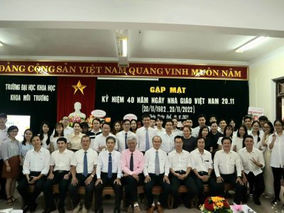 Khoa Môi trường gặp mặt kỷ niệm  Ngày Nhà giáo Việt Năm 2022