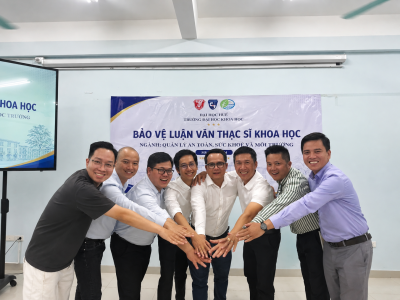 Khoa Môi trường tổ chức bảo vệ luận văn thạc sĩ ngành Quản lý An toàn, Sức khỏe và Môi trường
